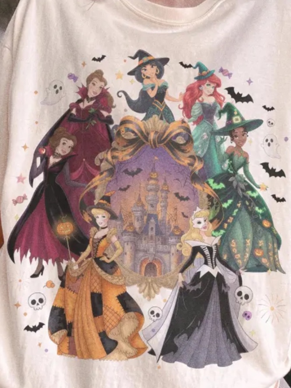 Comfort Colors Ivory Disney Princess Halloween Graphic Tee - Picture 2 of 3